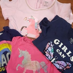 Girls bundle of t shirts variety pack